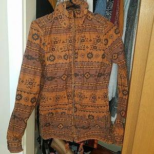 Orange anorak jacket